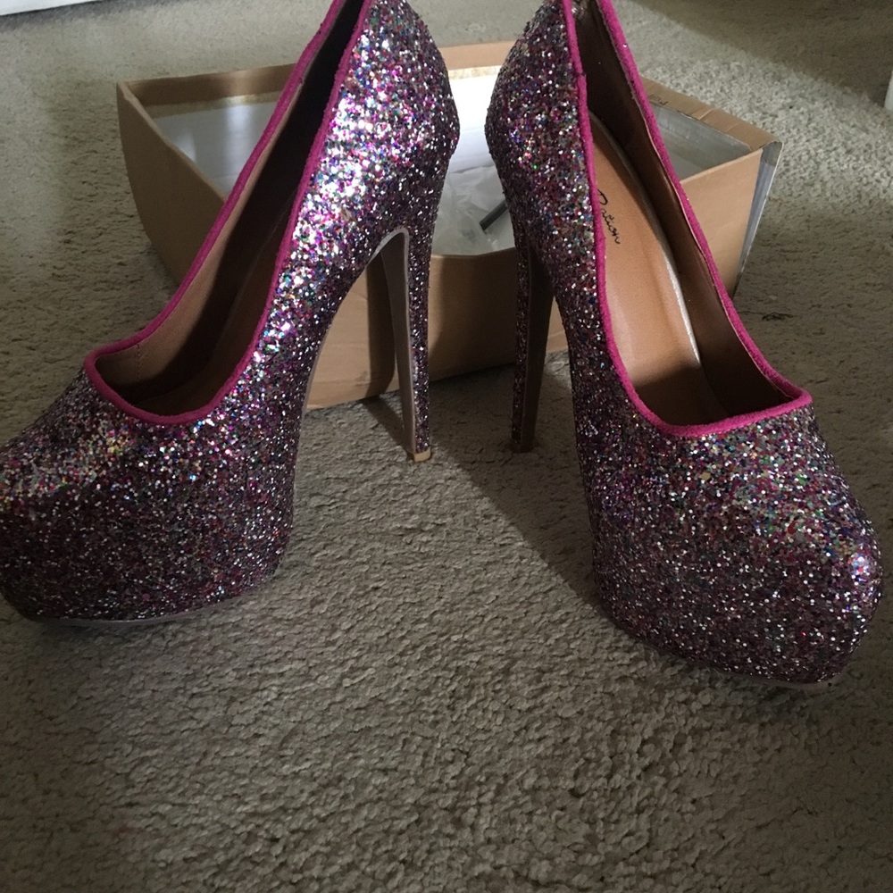 6.5 glitter stiletto